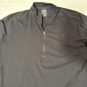 SHIRT ATG  Men's Large Tall 1/2 Zip Black WRANGLER